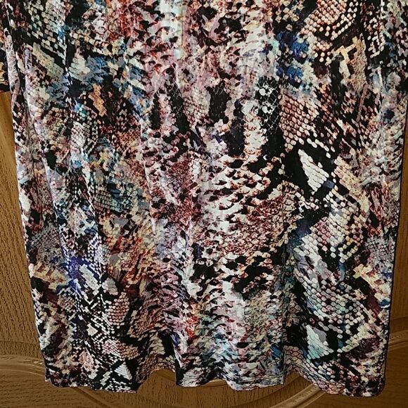 Paraphrase printed 3/4th length tunic Sz 1X - Picture 3 of 6